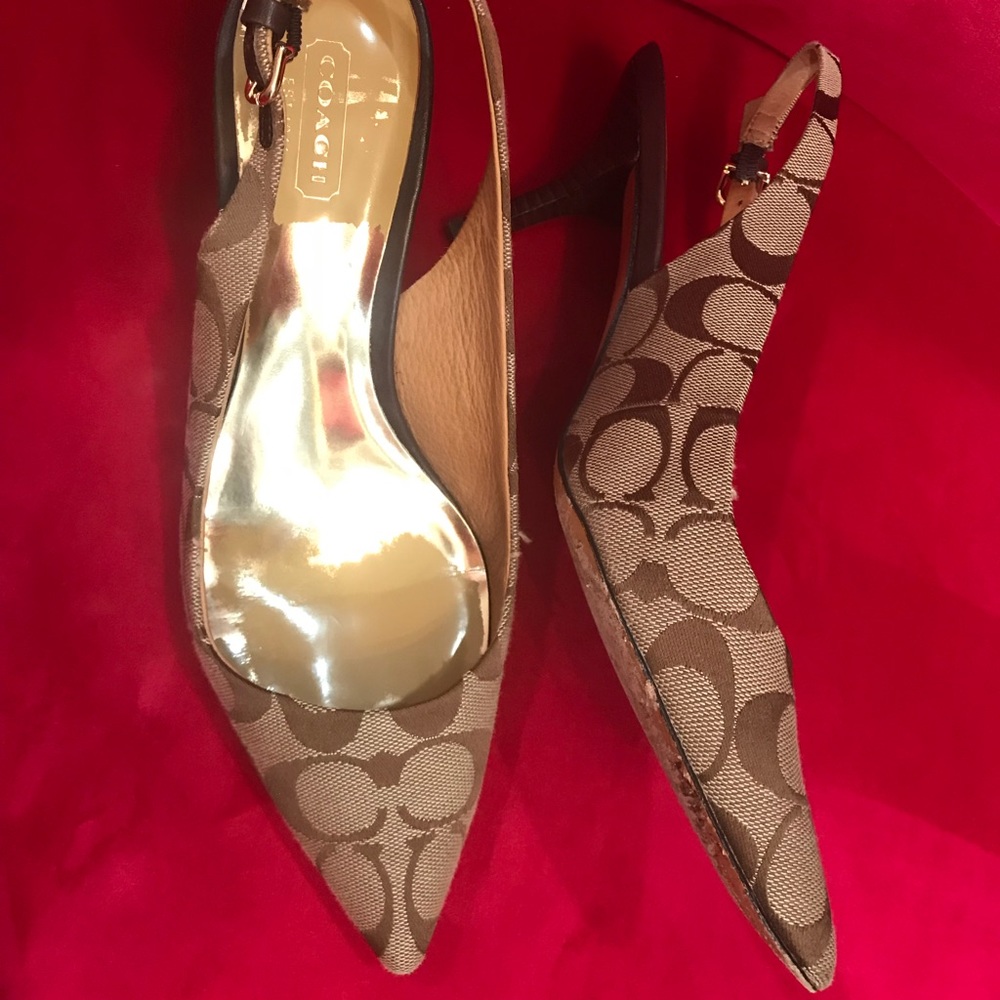 Pair of Coach heels. Great condition!